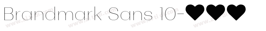 Brandmark Sans 10字体转换